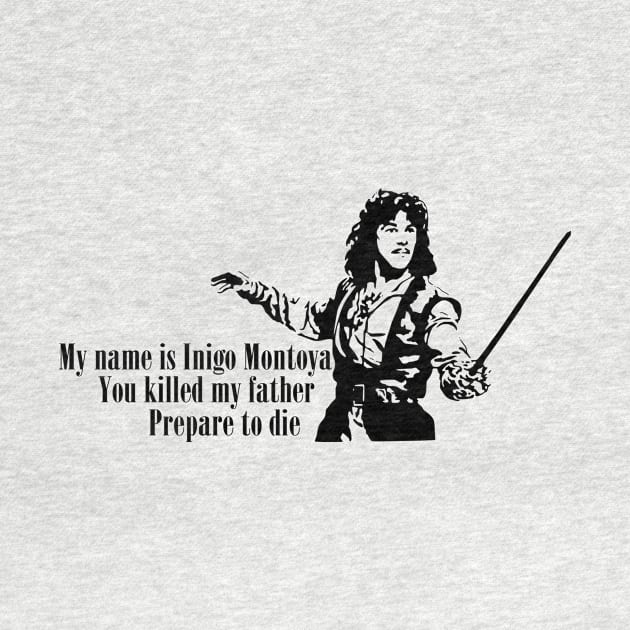 Inigo Montoya You Killed My Father Quote The Princess Bride by Bone Perez